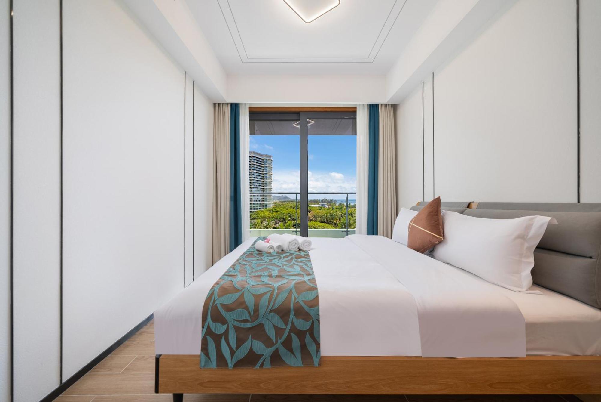 Puhai Sea View Apt By Hailan Tour At Sanya Yazhou Bay#Only 100 Meters To Beach And Sea Swimming Area Ngoại thất bức ảnh