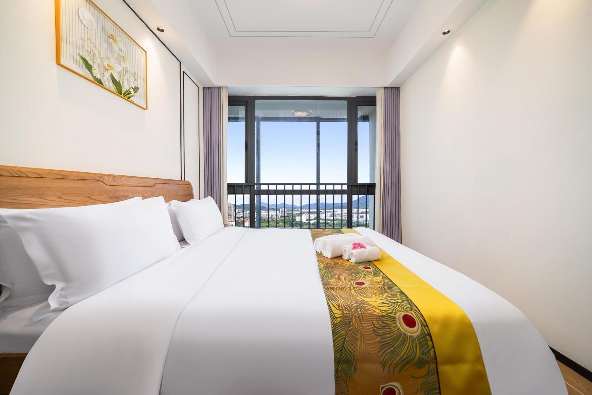 Puhai Sea View Apt By Hailan Tour At Sanya Yazhou Bay#Only 100 Meters To Beach And Sea Swimming Area Ngoại thất bức ảnh