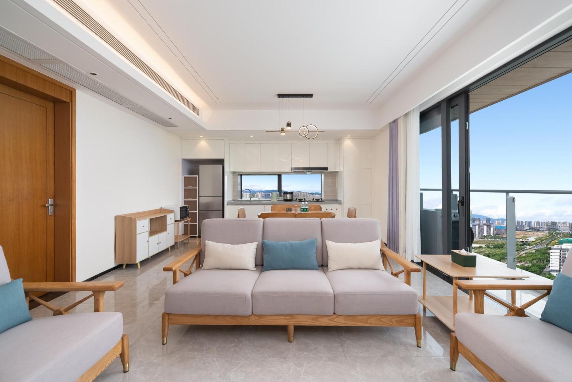 Puhai Sea View Apt By Hailan Tour At Sanya Yazhou Bay#Only 100 Meters To Beach And Sea Swimming Area Ngoại thất bức ảnh