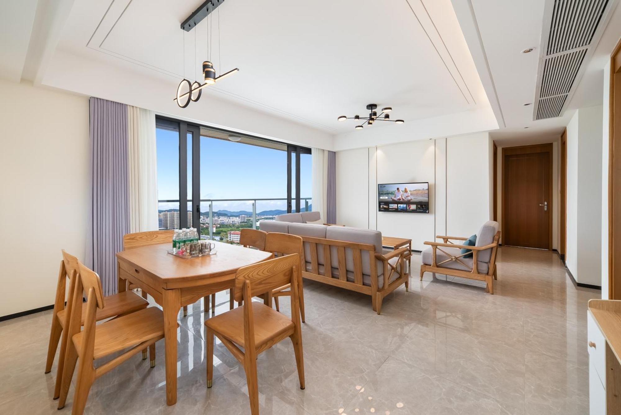 Puhai Sea View Apt By Hailan Tour At Sanya Yazhou Bay#Only 100 Meters To Beach And Sea Swimming Area Ngoại thất bức ảnh