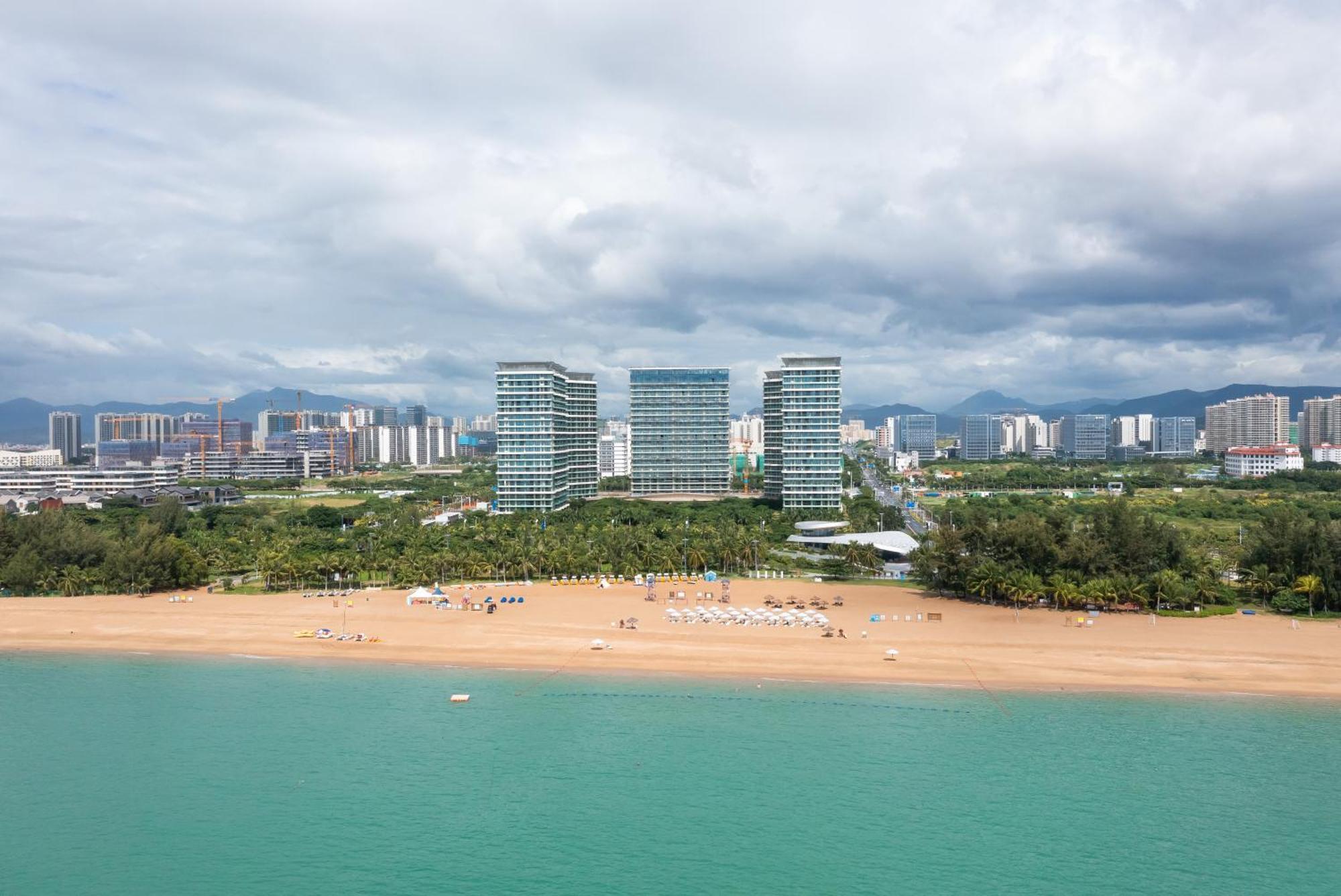 Puhai Sea View Apt By Hailan Tour At Sanya Yazhou Bay#Only 100 Meters To Beach And Sea Swimming Area Ngoại thất bức ảnh