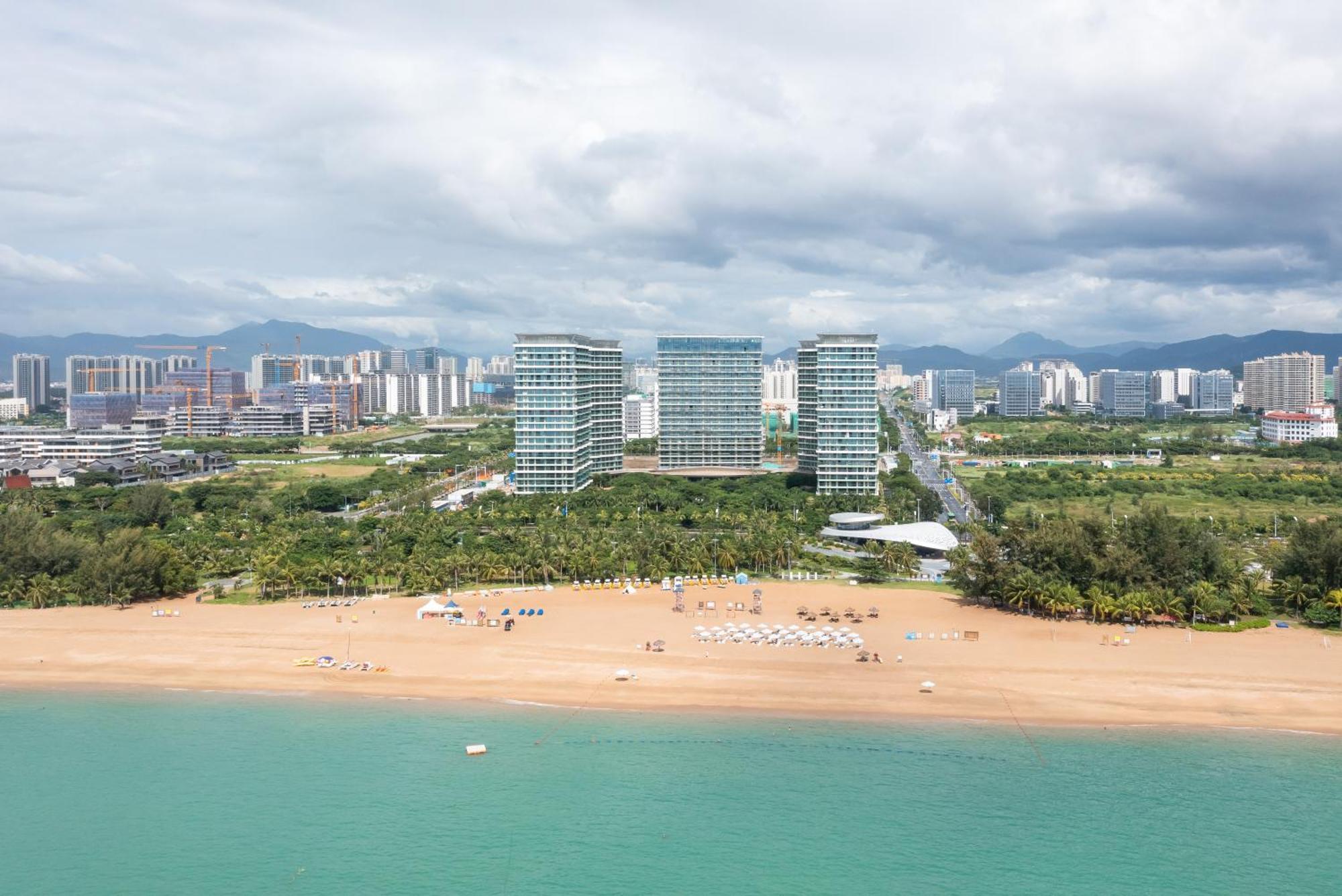 Puhai Sea View Apt By Hailan Tour At Sanya Yazhou Bay#Only 100 Meters To Beach And Sea Swimming Area Ngoại thất bức ảnh