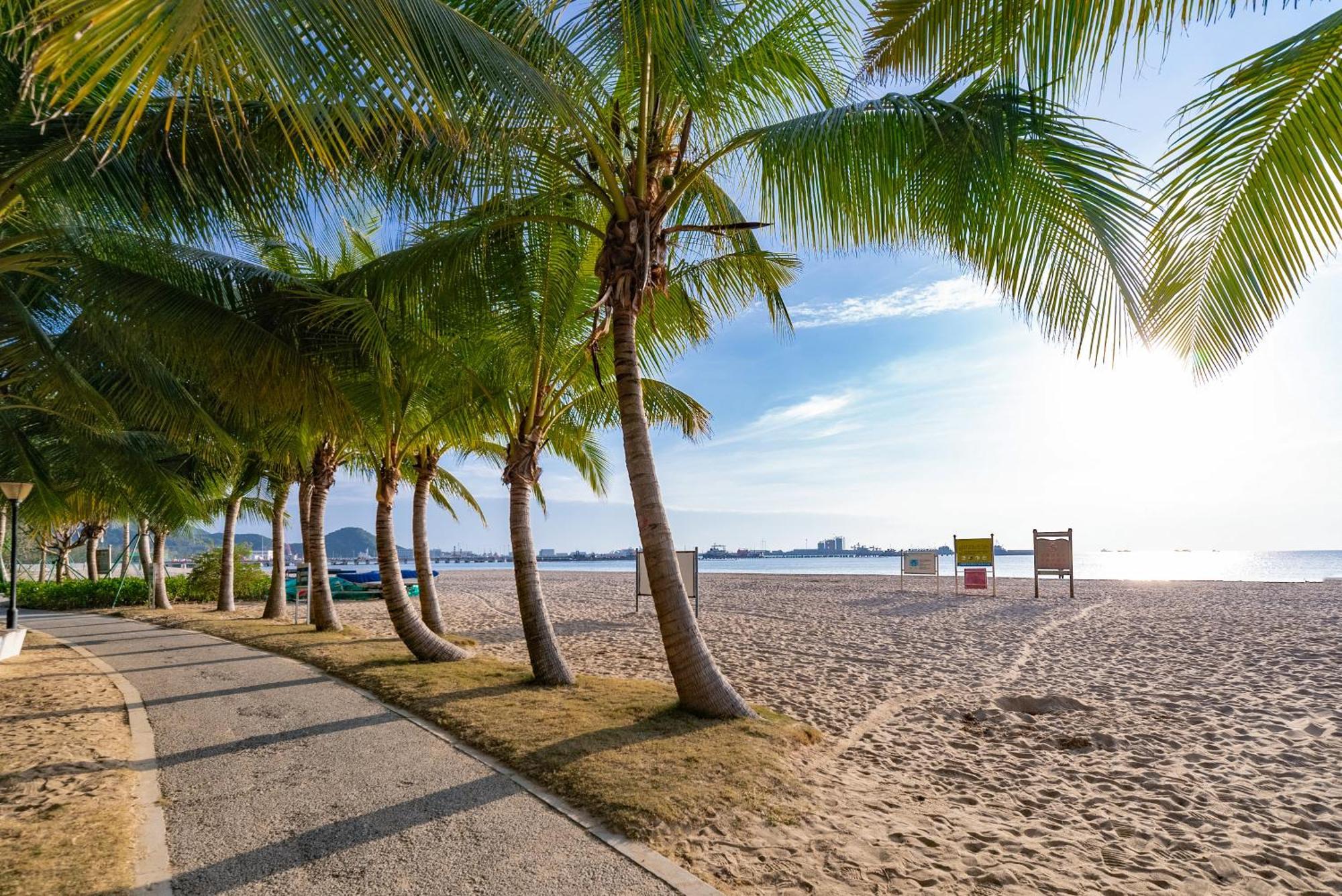 Puhai Sea View Apt By Hailan Tour At Sanya Yazhou Bay#Only 100 Meters To Beach And Sea Swimming Area Ngoại thất bức ảnh